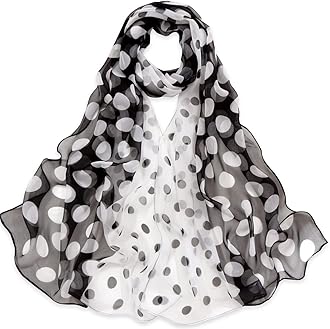 Herebuy - Unique Women's Floral Scarves: Chiffon Flowers & Birds Printed Scarf