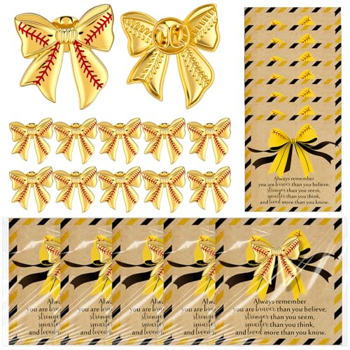 Liliaafar 20 Sets Valentine Softball Gifts Bulk Ball Enamel Pins
