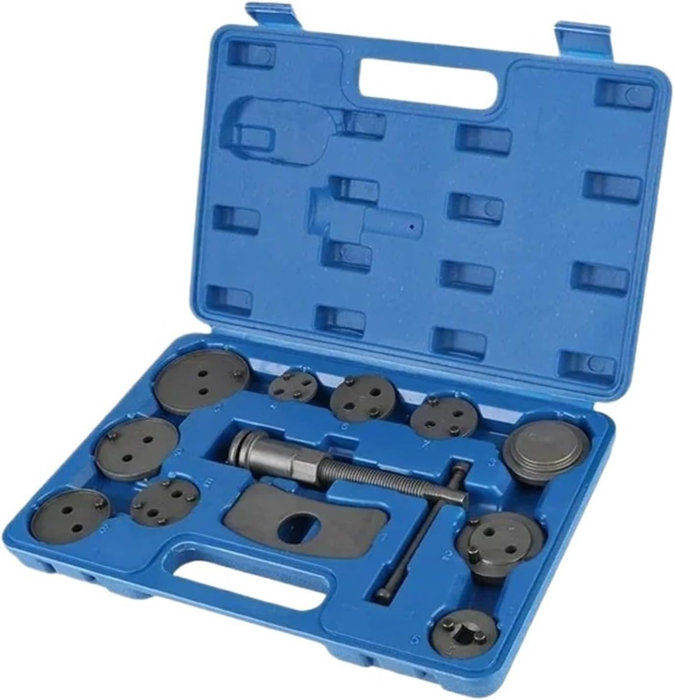 Brake Pad Replacement Tool Car Heavy Duty Disc Brake Piston Caliper Compressor Rewind Tool Set and Wind Back Kit(Gold)