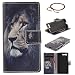 Produktbild GOCDLJ Schutzhülle für Sony Xperia X Compact PU Leder Flip Cover Tasche Ledertasche Handytasche Hülle Handyhülle Case Etui Schale Wallet Ständerfunktion Shell Design Löwe