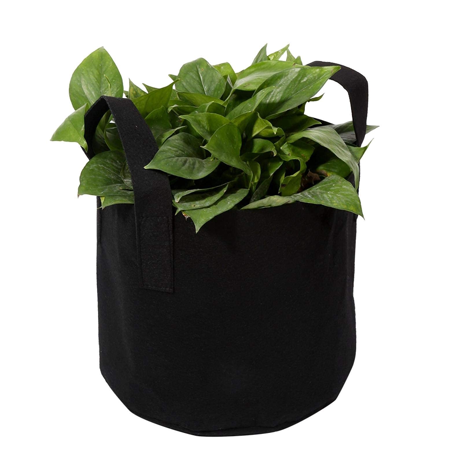 Strnek Grow Bag, Grow Bags Vegetable/Flower/Plant Planting Bag, Aeration Fabric Pot with Handle, Black Plant Bag, Plant Planting Bag, Vegetable Planting Pot Container(05)