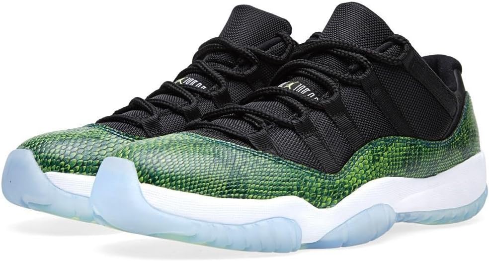 Jordan 11 Retro Low Men's Shoes Black-Nightshade-White-Volt ice 528895-033