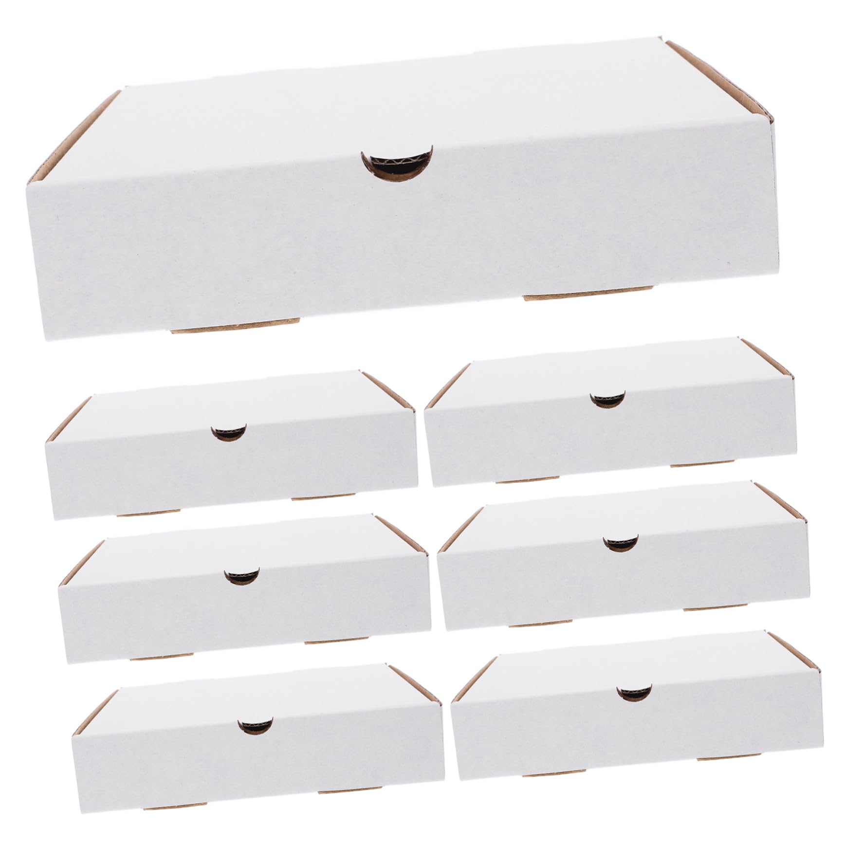 VALICLUD Cajas de Pizza de Cartón Corrugado Reutilizables de Papel Kraft de Color Claro 30 para Conservar Frescura Tamaño Pequeño Ideales para Llevar y Almacenamiento