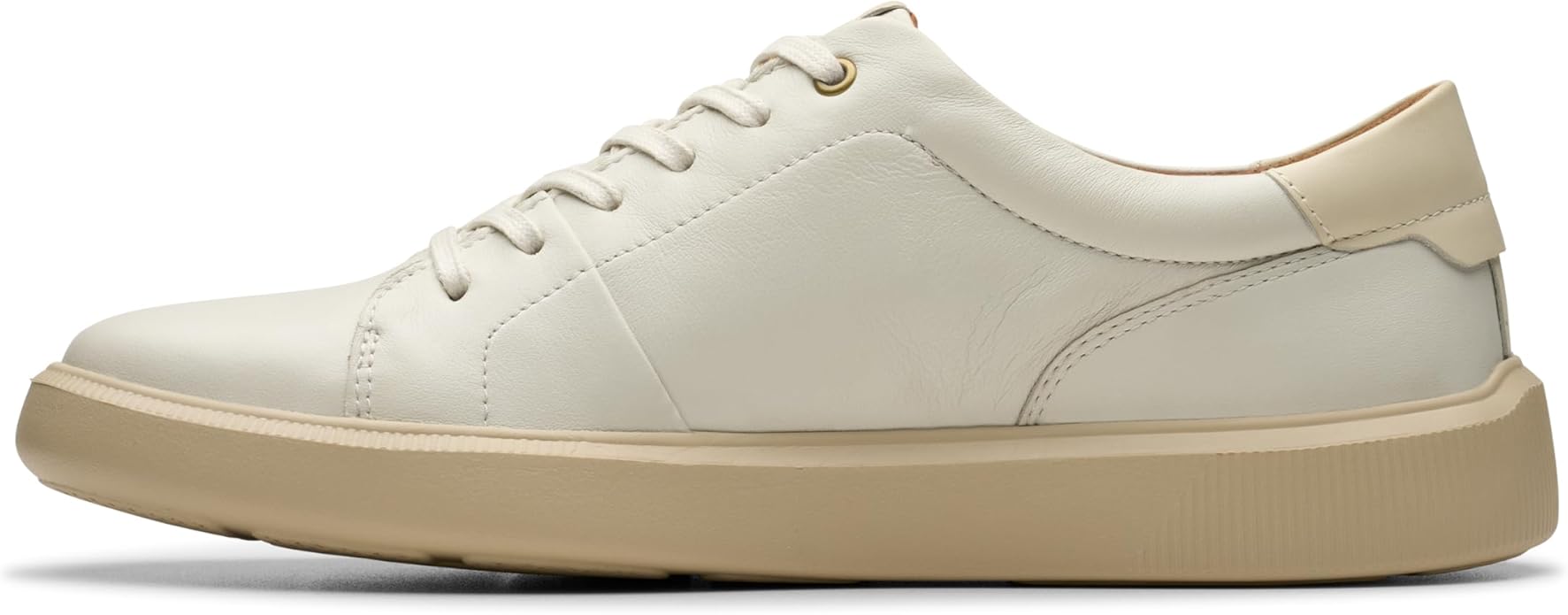 Amazon | Clarks メンズ Brodin LaceSneaker, ホワイトレザー, 7.5