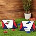 Amazon Basics Cornhole Set, Blue/Red