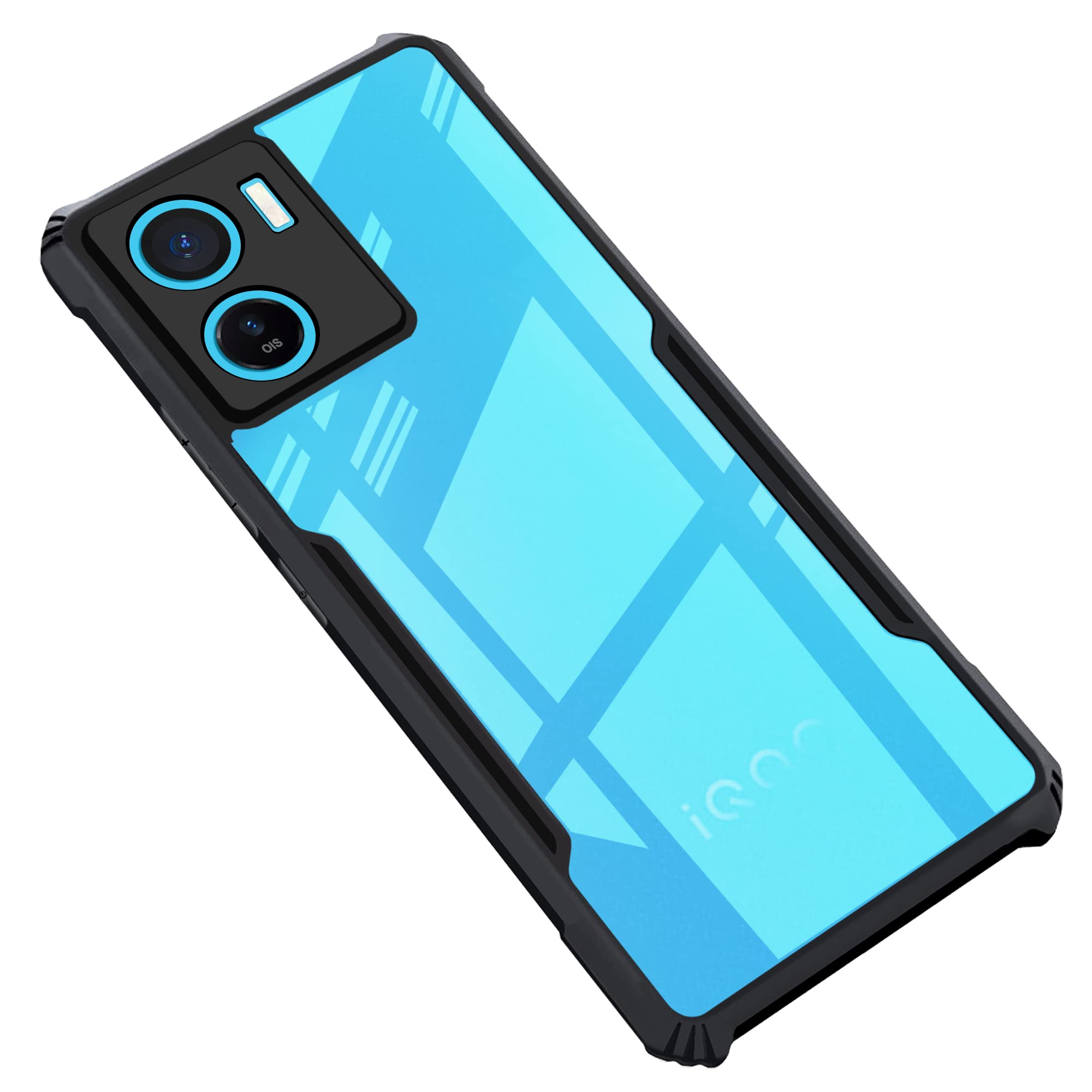 CEDO iQOO Z7 / iQOO Z7s (5G) Back Case Cover | Camera Protection Shockproof Bumper-Edge | Acrylic Crystal Clear 360 Degree Protection TPU+PC | Transparent Eagle Back Case Cover (Black) (B0C2J28Y1R) Amazon Price History, Amazon Price Tracker