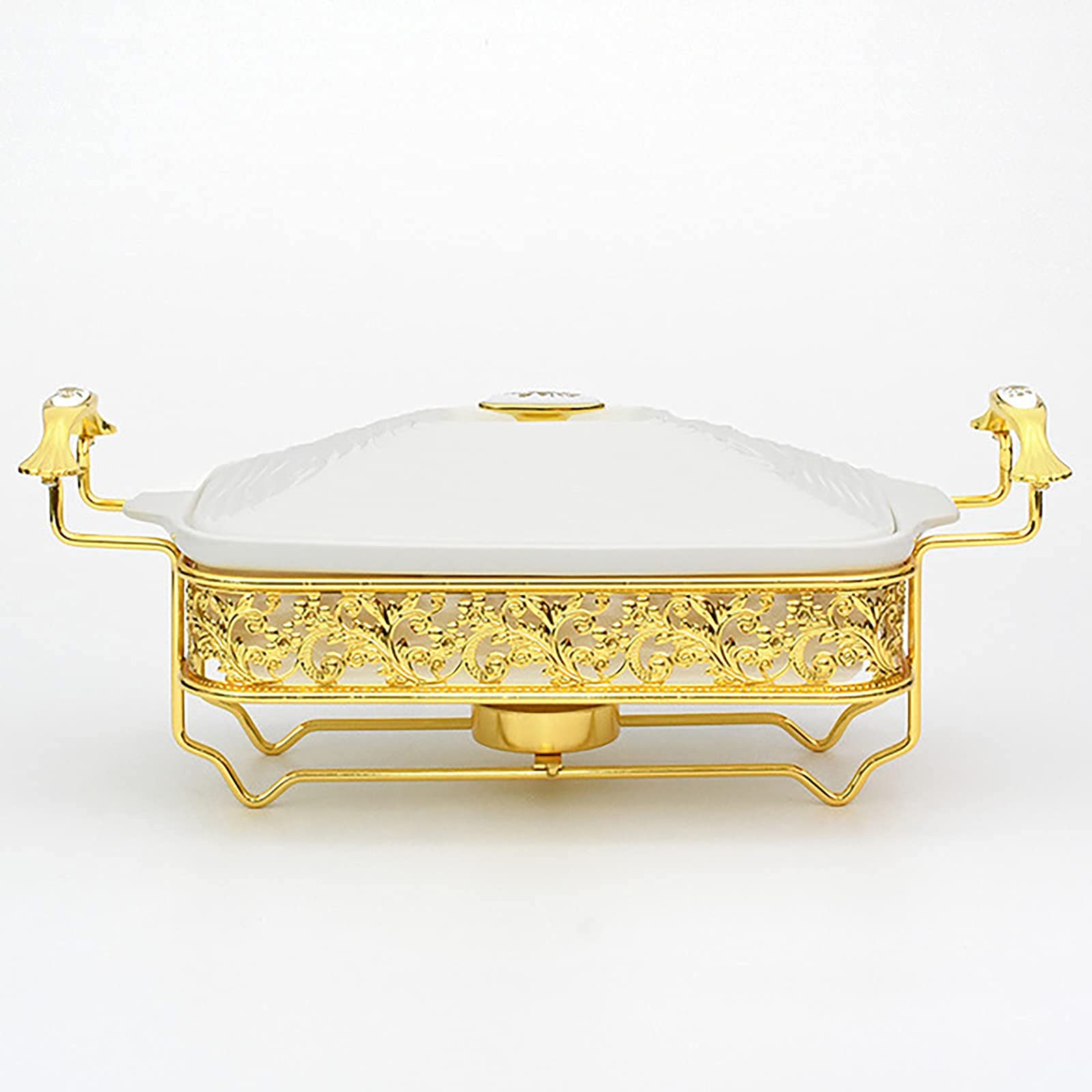 Buy Chafing Dish Buffet Set, Golden Water Pattern Stainless Steel