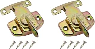 2 Pcs Align-N-Lock Dining Table Locks Heavy Duty Table Leaf Locks and Latches Dining Training Table Buckles Connectors for Table Leaf Extension Tables Computer Workstations (Color Zinc)