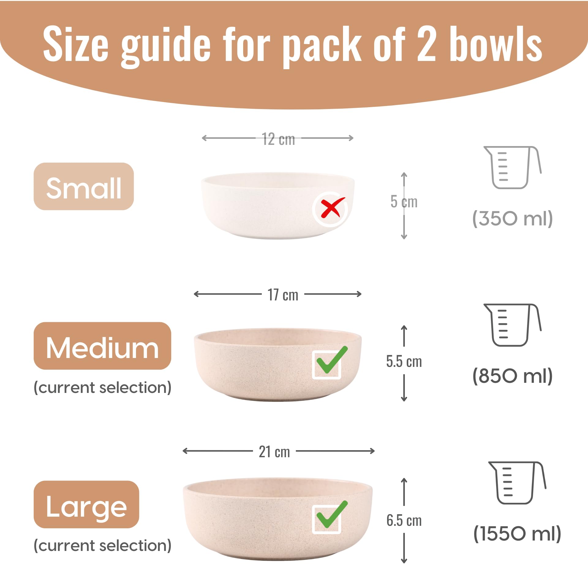 Eha Earth-Friendly Salad Bowls - Rice Husk & Bamboo -2