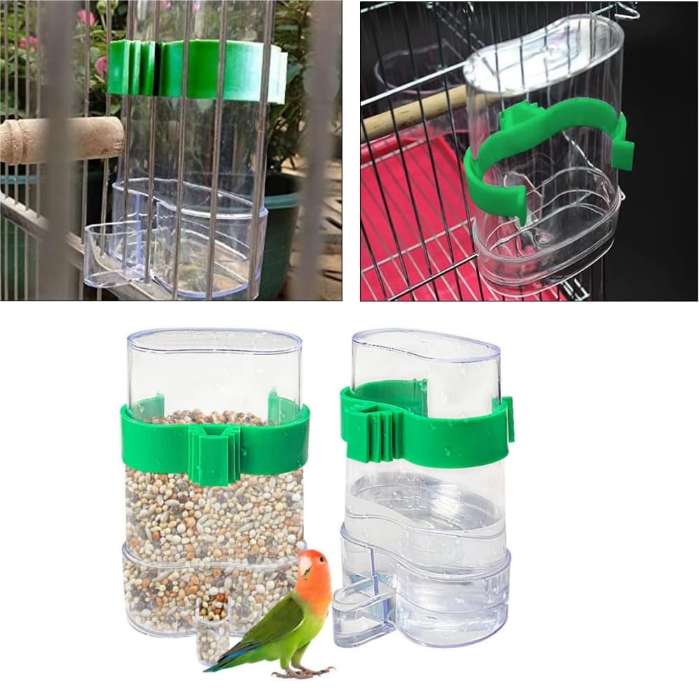 Sipiris 2PCS 450g Uccelli Alimentatore Automatico Alimentatore A Gabbia