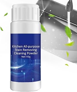 Multipurpose Cleaner,Strong Grease Cleaner Deep Cleansing Cleaning Agent | Household Degreaser Kitchen Countertop Cleaner Powder Multipurpose for Grease Oil Stains Weeyutix