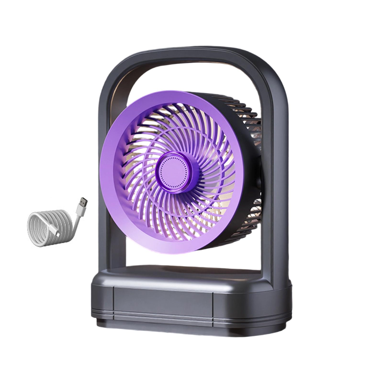 Ventilateur de bureau portable 5 vitesses pour calmer la chaleur nocturne