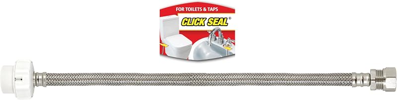 Fluidmaster 1TF500UKCS Click Seal 500mm Flexible Hose, Silver