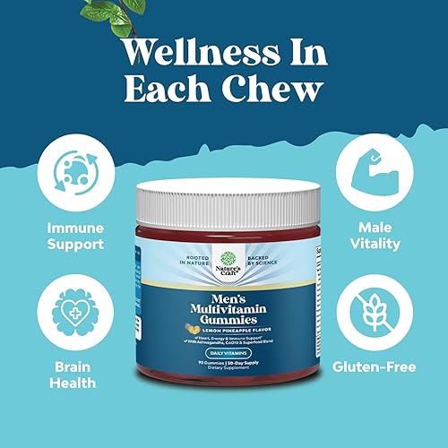 Vista 4 de Natures Craft Gomitas multivitamínicas para hombres con complejo superalimentario – Multivitamínico diario para hombres Gomitas con CoQ10