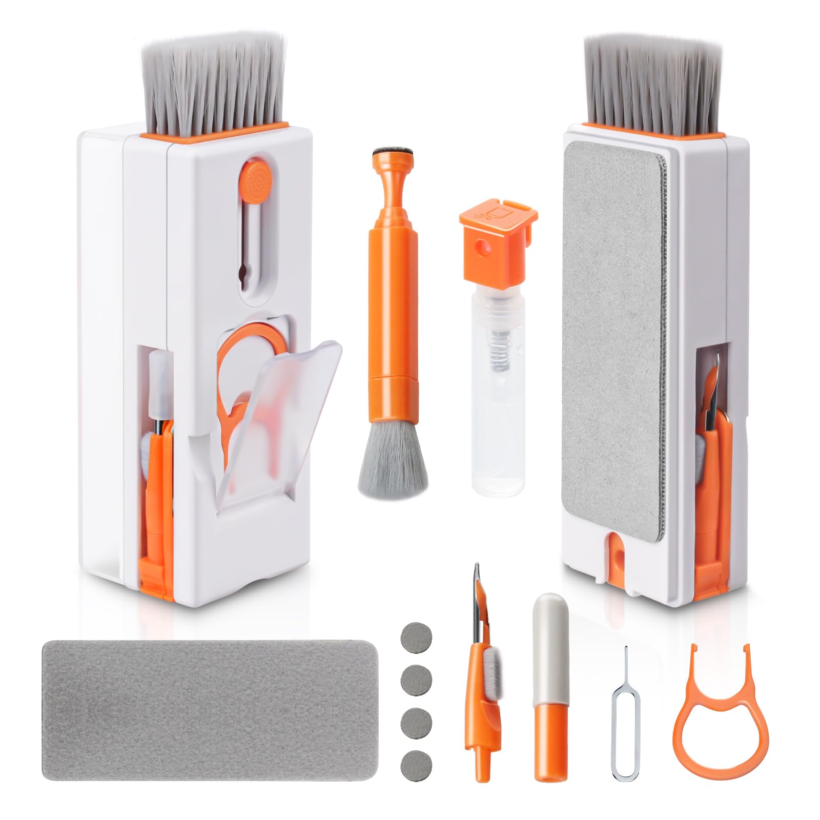 Kit De Nettoyage Électronique 32 En 1 – Brosse Clavier, Extracteur De Touches, Stylos, Chiffons… Pour PC, Téléphone, Écouteurs, Caméra