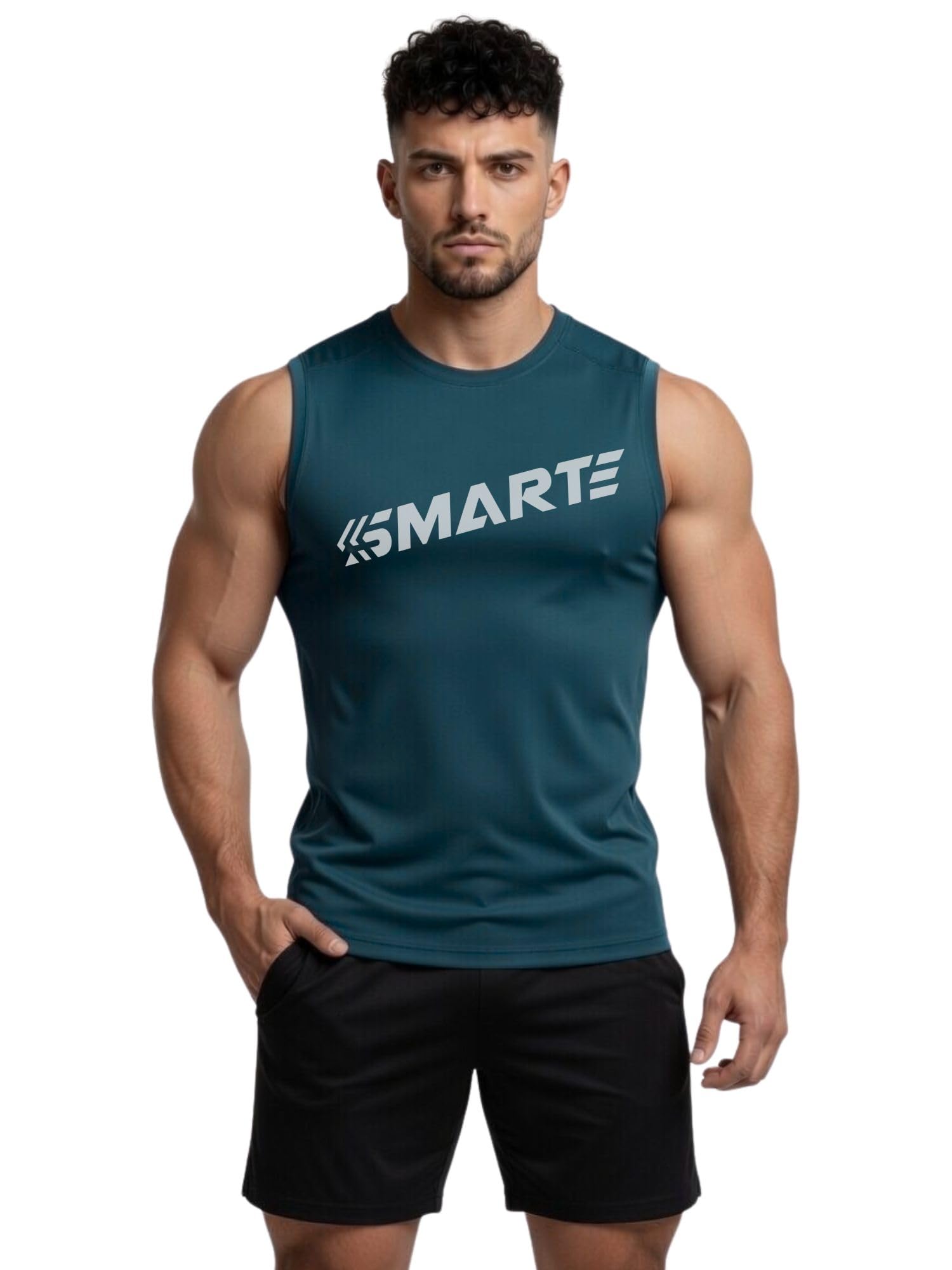 Men’s Sleeveless Gym Vest – Quick Dry Athletic Workout Tank Top, Stretch Fit Bodybuilding Training T-Shirt for Gym, Running & Sports-CCUT SMART-image-38