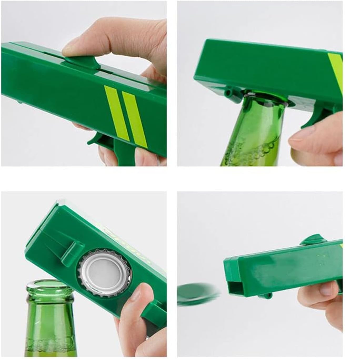 can opener 1PCS Funny Can Opener, Handheld Multifunction Can Openers - Can Lifter/Bottle Opener/Jar Opener/Beer Opener manual can opener (Color : Gray) (Gray)