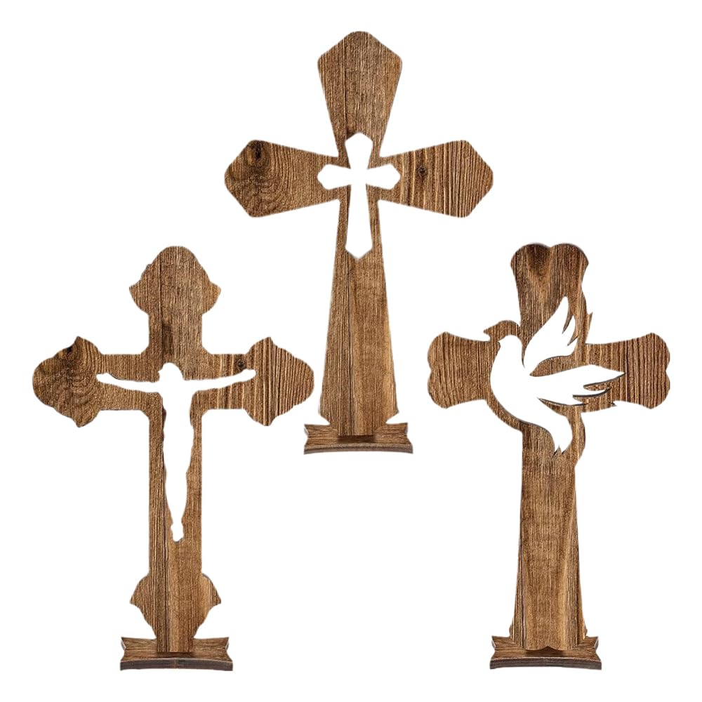 Croce in legno intagliata con la scritta Salvatore Gesù Salvezza, scegli la dimensione da 10X6,2 a 22X13,5 pollici, spedizione gratuita - Italia