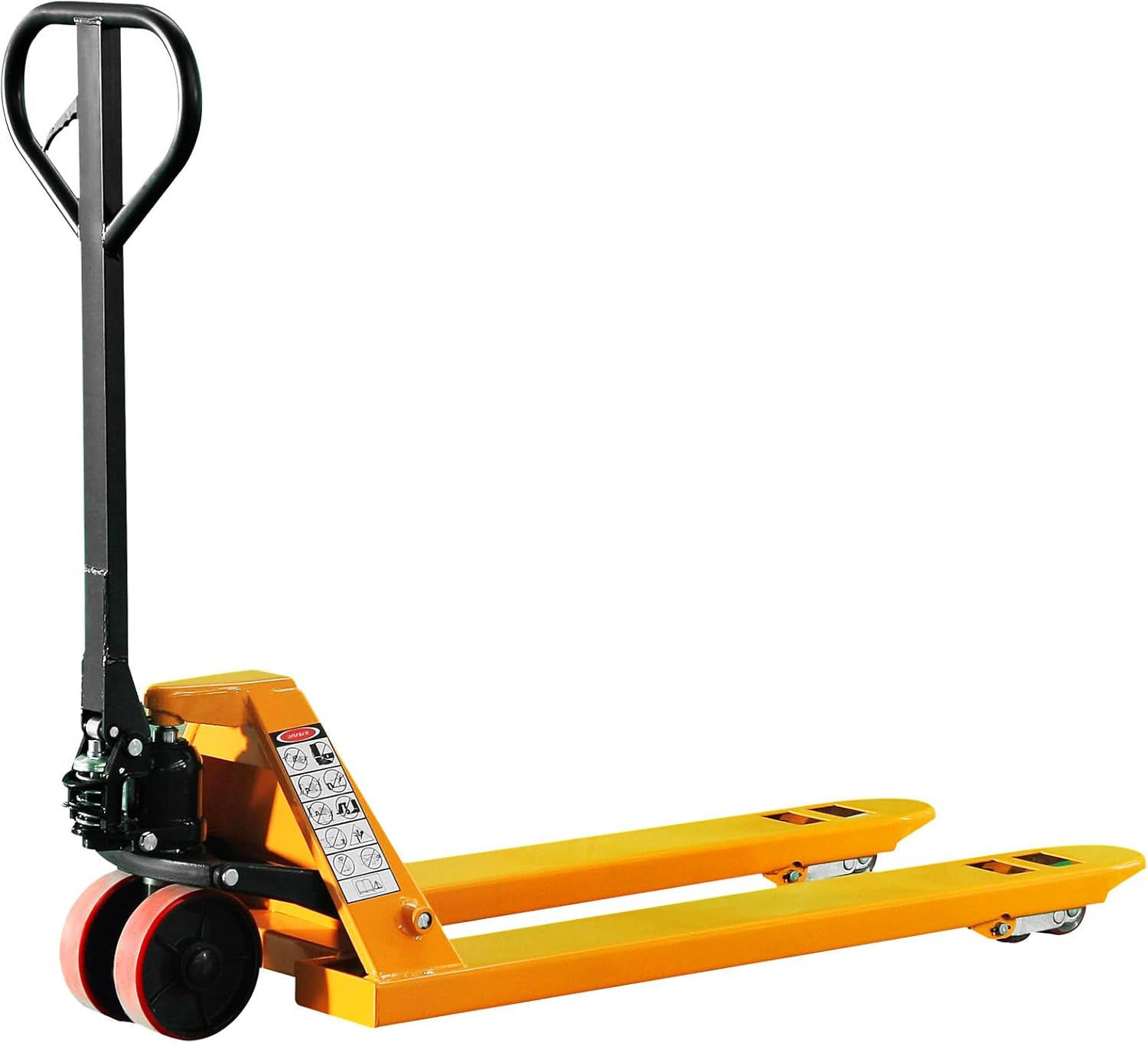 Pallet Jack Truck, 5500lbs Capacity 27" W x 48" L Forks, Dual PU Wheels, Manual Heavy-Duty Pallet Truck for Warehouse