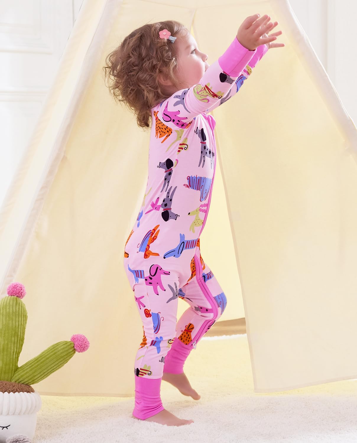 Viscose Derived from Bamboo Baby Footie Pajamas Convertible Newborn Sleeper for Baby Girl Zipper Onesie 0-24M - Image 5