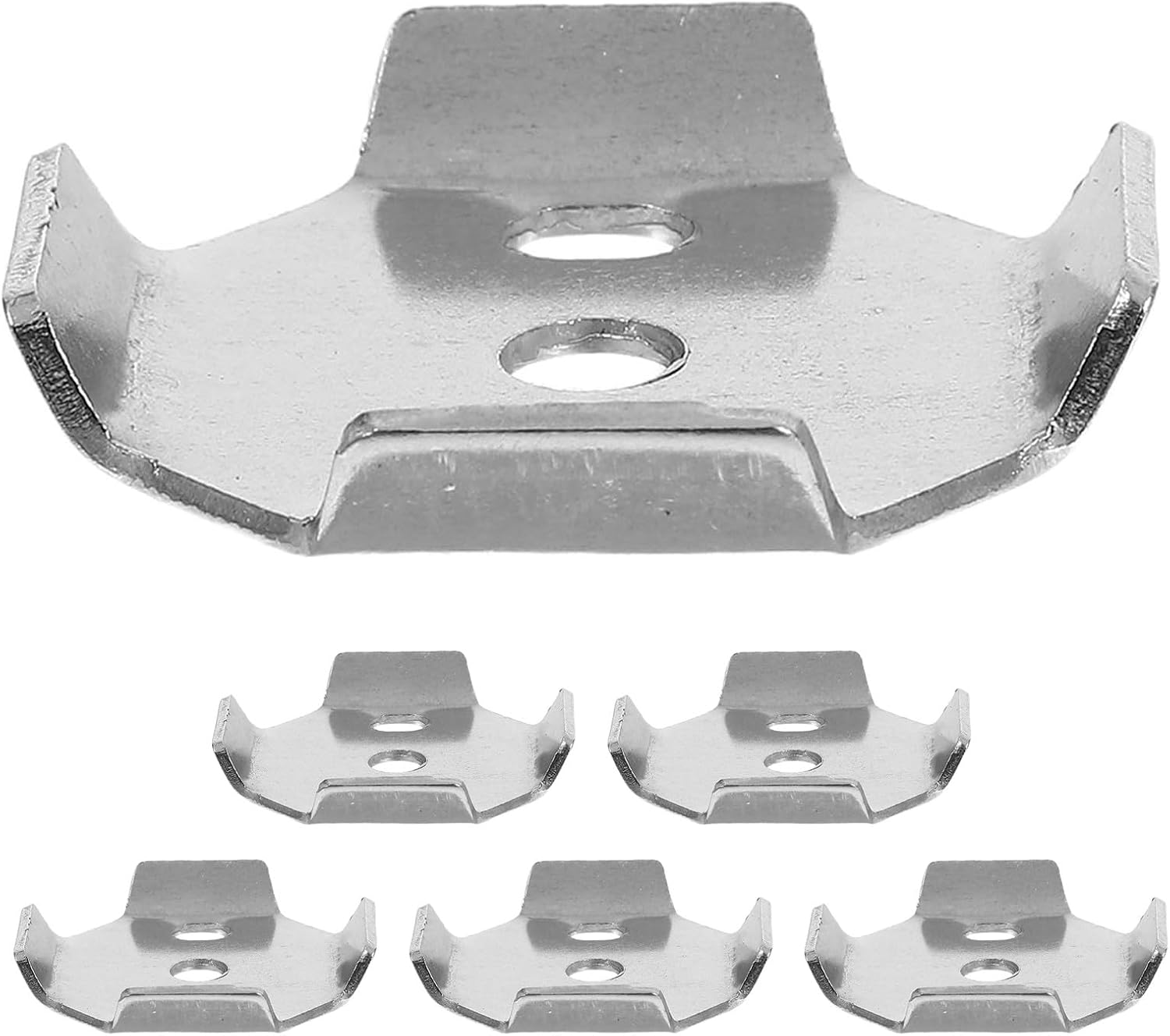 6pcs Bathroom Towel Rack Mounting Hardware - Stainless Steel Towel Rod Replacement Brackets for Bathroom - Wall Mount Toilet Roll Holder Base