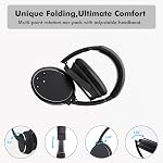 Srhythm NC25 Casque stéréo Bluetooth 5.3 avec réduction de bruit active, casque supra-auriculaire avec Hi-Fi, microphone, 50H d'autonomie, assistant vocal, mode jeu à faible latence