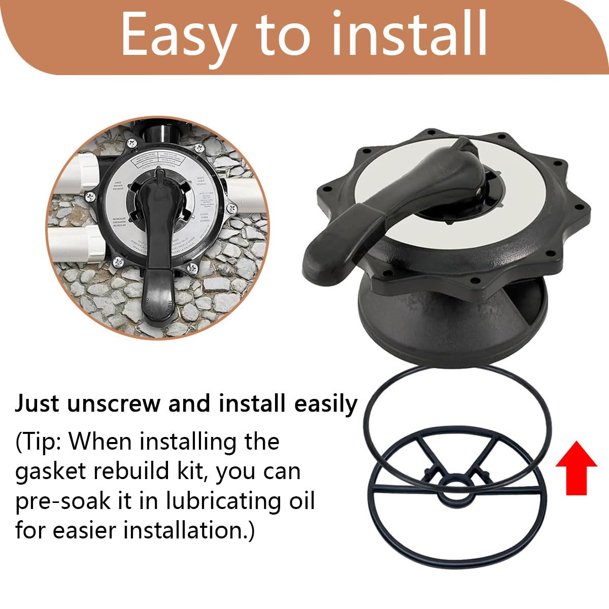 Ahuliao Ventildichtungs-Set Für Hayward Variflo XL-Ventil – SP0714T O-Ring Ersatz Für Pool-Sandfilter