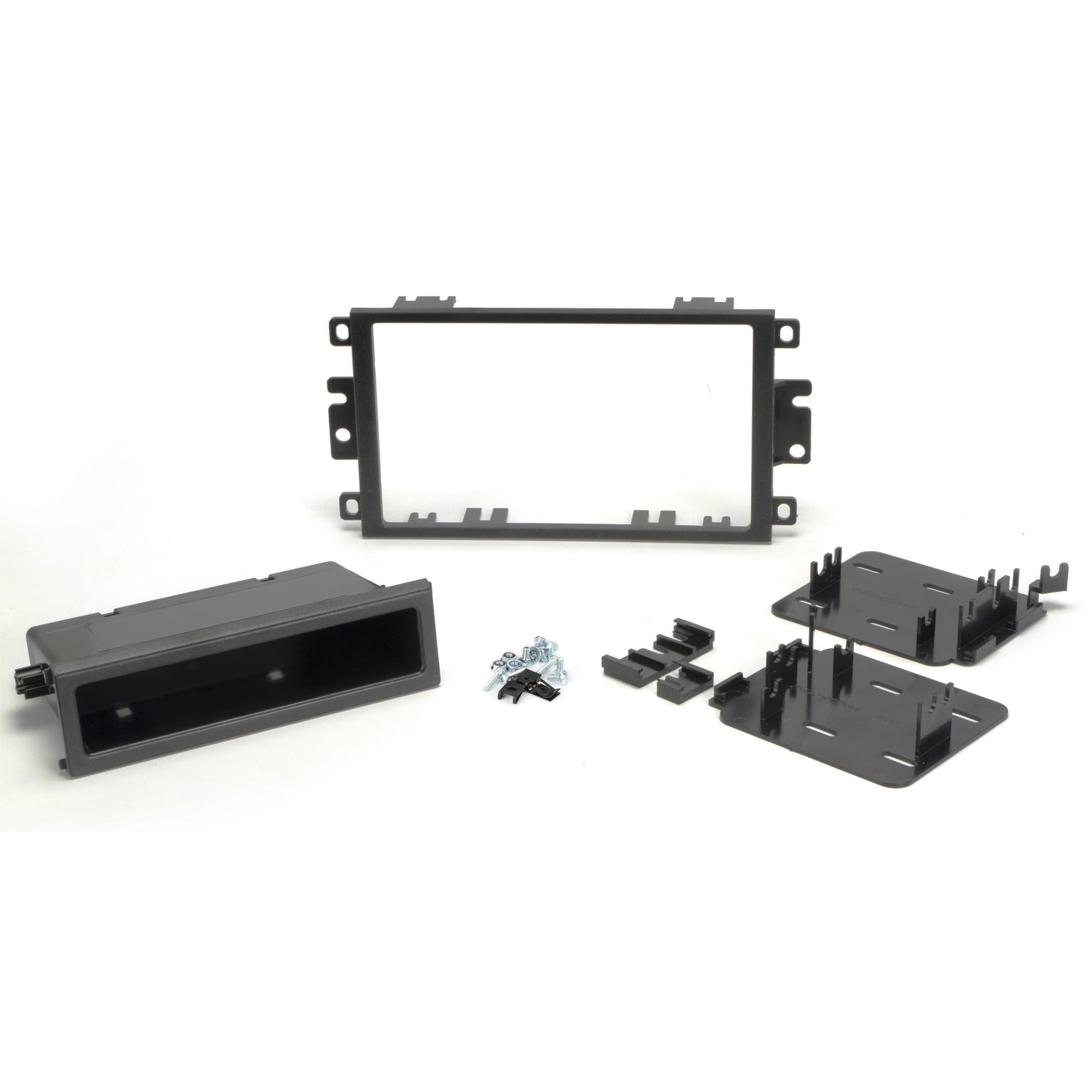 Scosche GMT2049AB Double DIN & DIN+Pocket Dash Kit Compatible with Select 1992-12 GM and Import Vehicles Black