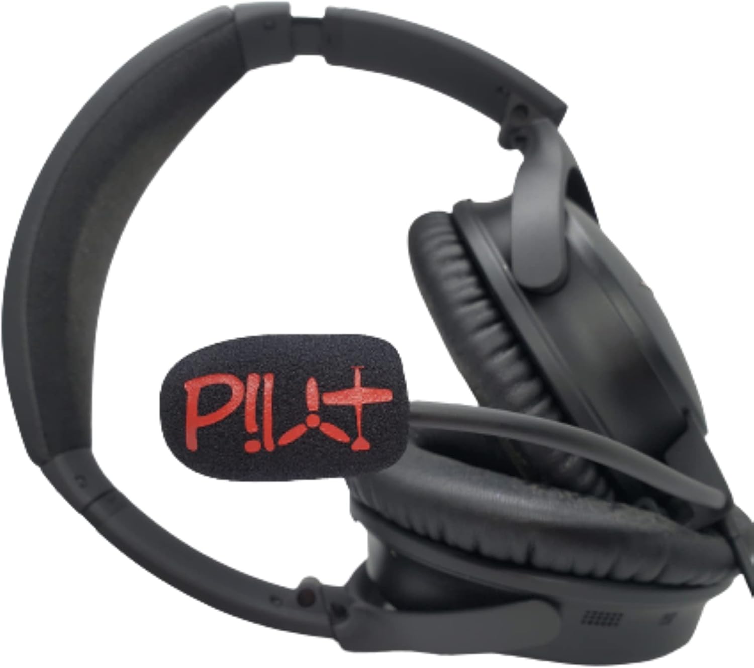 Pilot Custom Aviation Mic Muff for Headsets (Red)
