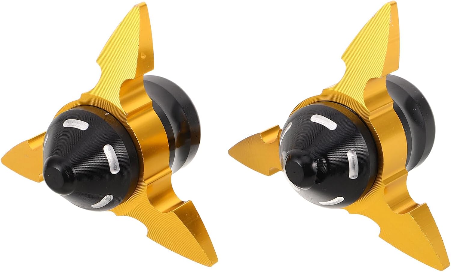 Cnc Aluminum Motorcycle Front Fork Frame Sliders 2pcs Gold Anti-fall Protection Cups for Street and Track Riding Motorcycle Accessories