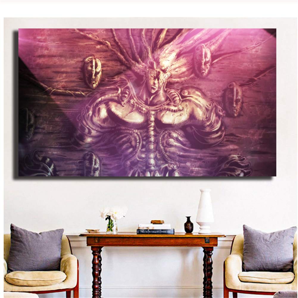 Enlazando con Phantom Blood vemos Canvas Prints Picture Paintings for Kid's Living Room Poster on The Wall Home Decor -60x100cm No Frame