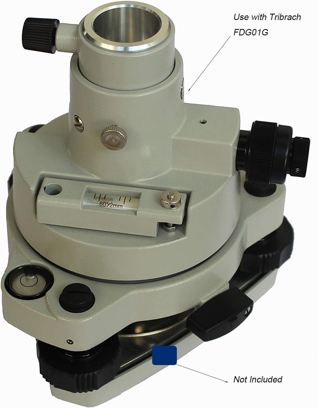 Tribrach Adapter with Optical Plummet Surveying, Tribrach with Optical Plummet Adjust Screw in Left Hand for Surveying