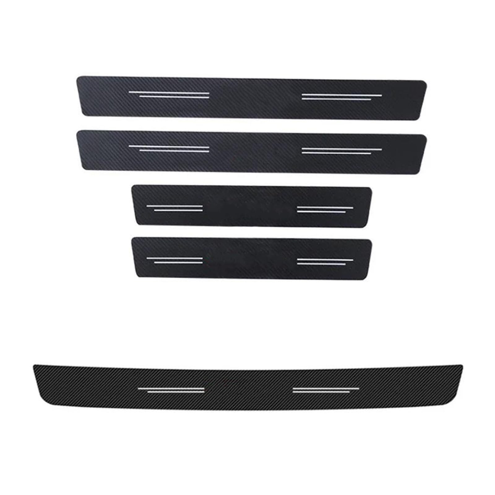 Threshold Anti Scratch Sticker for Dacia for Duster for Spring for Logan for Sandero for Lodgy Car Trunk Door Sill Bumper Strips(5PCS Old)