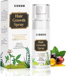Natural Hair Growth Serum:Hair Growth Spray with Rosemary, Bataua Oil & Biotin - Non-Greasy, Hormone - Free Treatment,Promotes Thicker, Fuller Hair for Women & Men - All Thinning Hair (2 Fl Oz, FF)