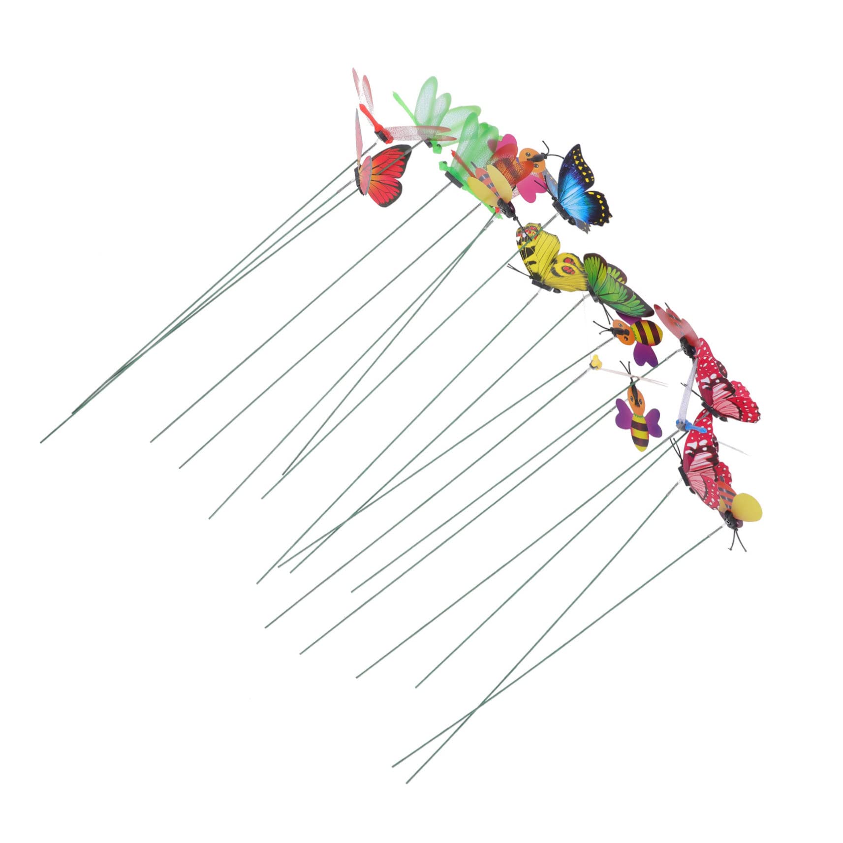 UKCOCO 90stücke Teiliges Garten- Simulation Von Libellen Und Schmetterlingen Attraktive Gartenstecker Für Kreative Gartengestaltung Für Blumenbeete Und Terrassen