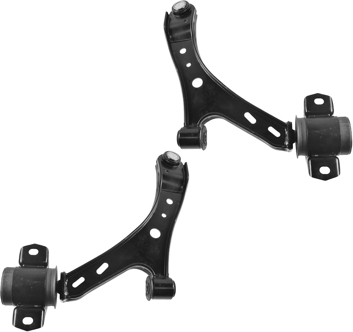 Front Lower Driver and Passenger Side Control Arm and Ball Joint Set 2 Piece for 2005-2006 Ford Mustang 2007-2009 Mustang 2007-2009 GT 2010 To 8-02-09 2010 GT To 8-02-09