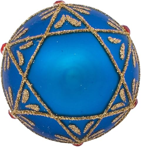 Miniatura 6 de Kit de 9 adornos con forma de huevo decorativos de vidrio para colgar de Kurt Adler 177 pulgadas