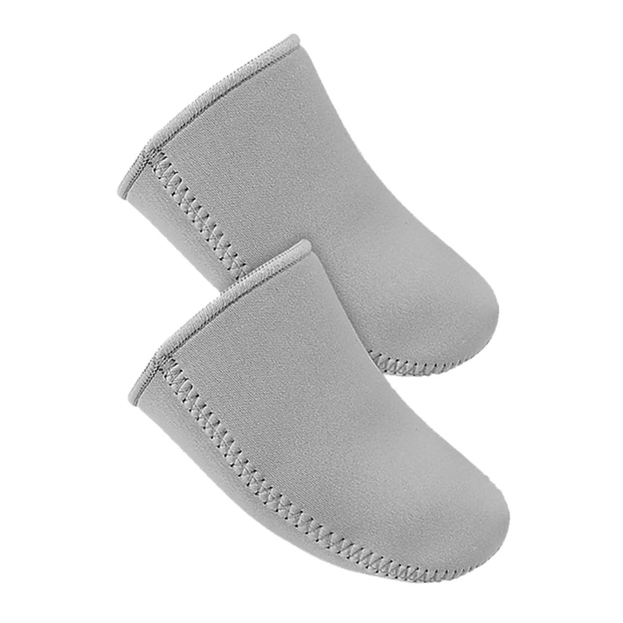 Healeved 1pair Neoprene Toe Warmers for Cycling Running Splashproof Windproof Half Toe Sleeves Shock Absorbing Design for Winter Outdoor Sports Activities