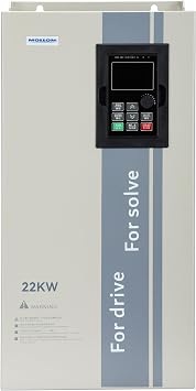 MOLLOM VFD 22KW 30HP 90A 220V Single or Three Phase Input to 3 Phase 0-3000 Hz Output Variable Frequency Drive Control Inverter for Spindle Motor CNC Speed Control