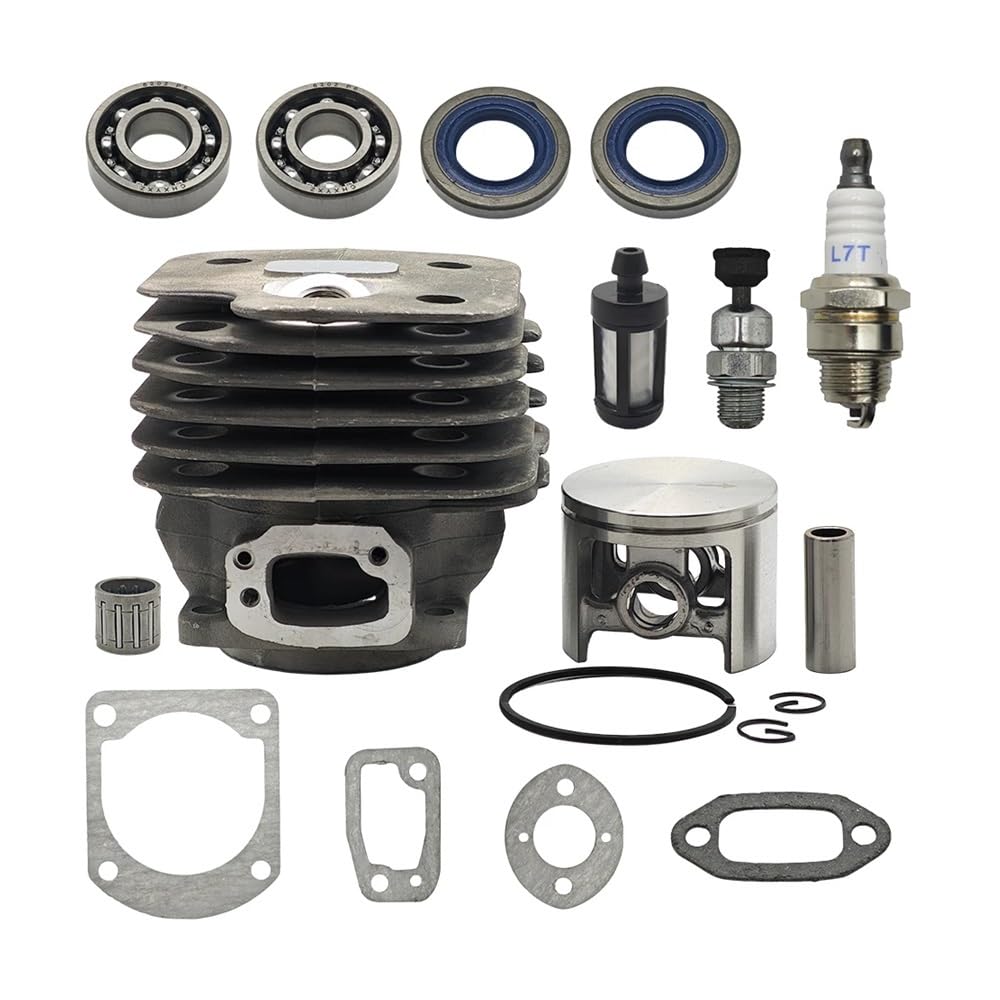 Kit pistone cilindro Big Bore da 52mm for Husqvar 162 266 266SE for parti di attrezzi da giardino di ricambio Nikasil for motosega