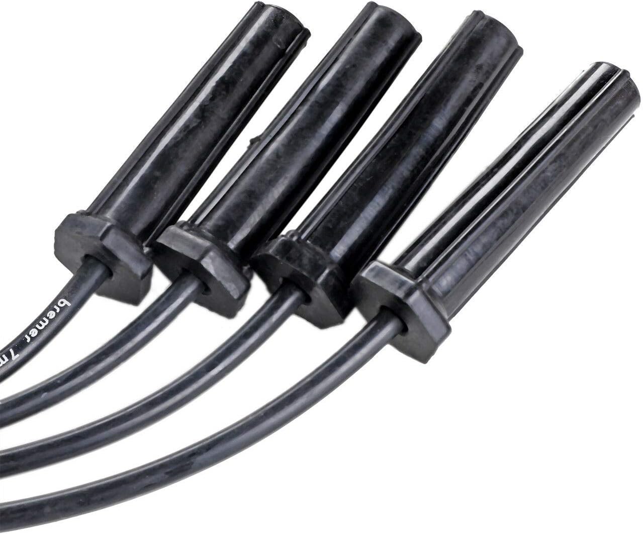 Ignition Spark Plug Wires 7mm 4PC Set for 1998-2002 Chevy Cavalier Pontiac Sunfire L4 2.2L