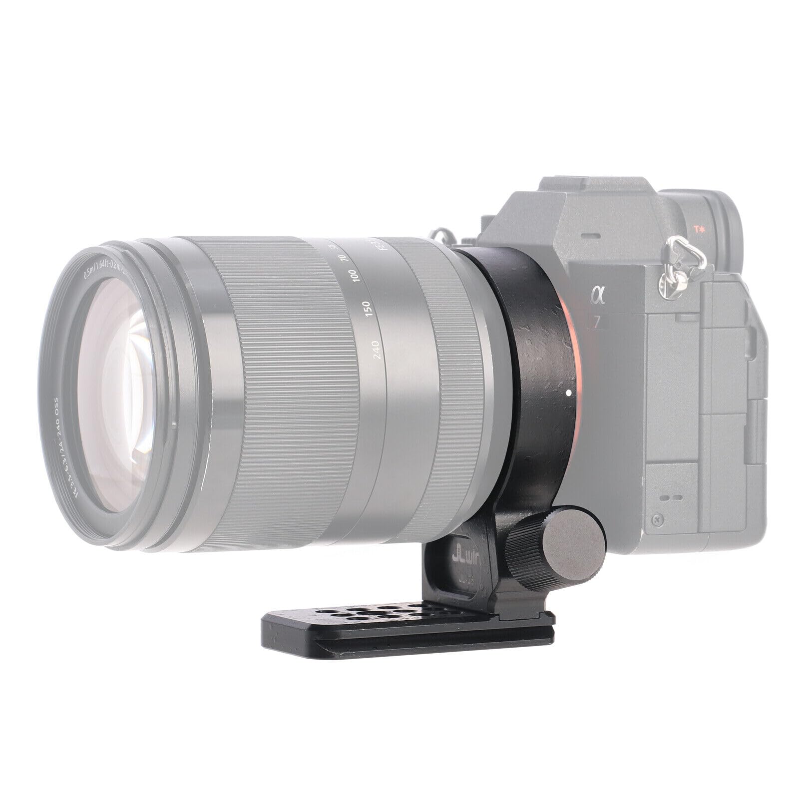 Hersmay Fascetta per treppiede in metallo da 61 mm per obiettivo Sony FE 24-240 mm f/3.5-6.3 OSS, 24-105 mm f/4 G OSS, 16-35 mm f/2.8 GM, 24-70 mm f/2.8 GM, 35 mm f/1.4 ZA, FE 28-70 mm F3.5-5.6 mm