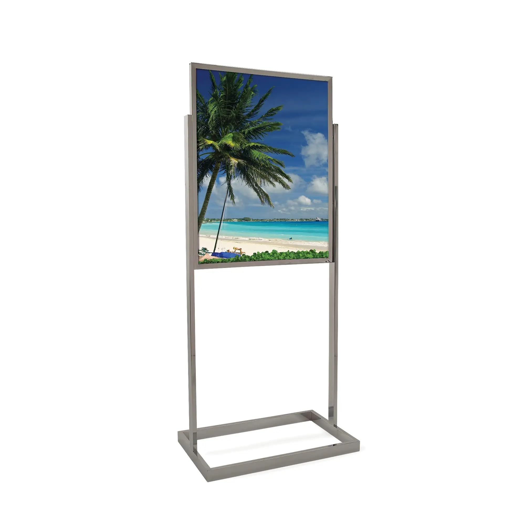 econoco BH30 Boletín signo soporte con base de tubo rectangular, 22 "x 28"