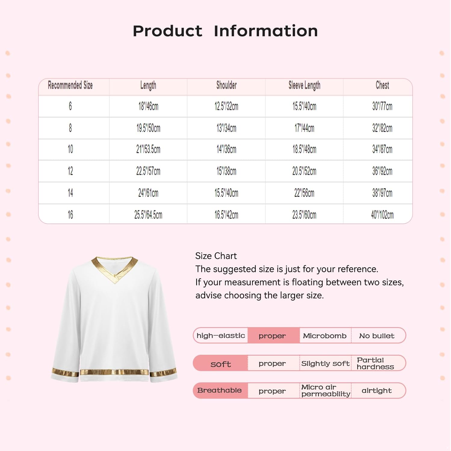 YiZYiF Kids Boys Celebration Costume Metallic Praise Dance Pullover Top Liturgical Choir Gowns Worship Dance Shirt