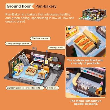 PAN TASY European Bakery Building Set for Adults