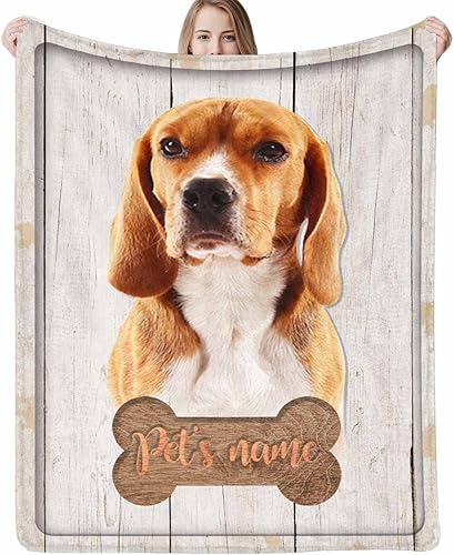 Mantas de memoria personalizadas con fotos, mantas conmemorativas personalizadas para la pérdida de mascotas, regalo de duelo para los amantes de