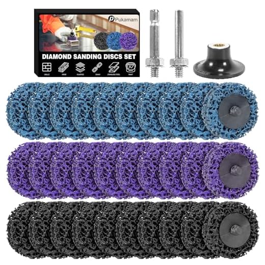 30 Stück CSD Scheibe Schleifscheibe 50mm Schleifaufsatz für Akkuschrauber Schleifen für Dremel, Reinigungsscheibe Set für Bohrmaschine von Farbe, Rost, Oxidation Reinigen & Entfernen