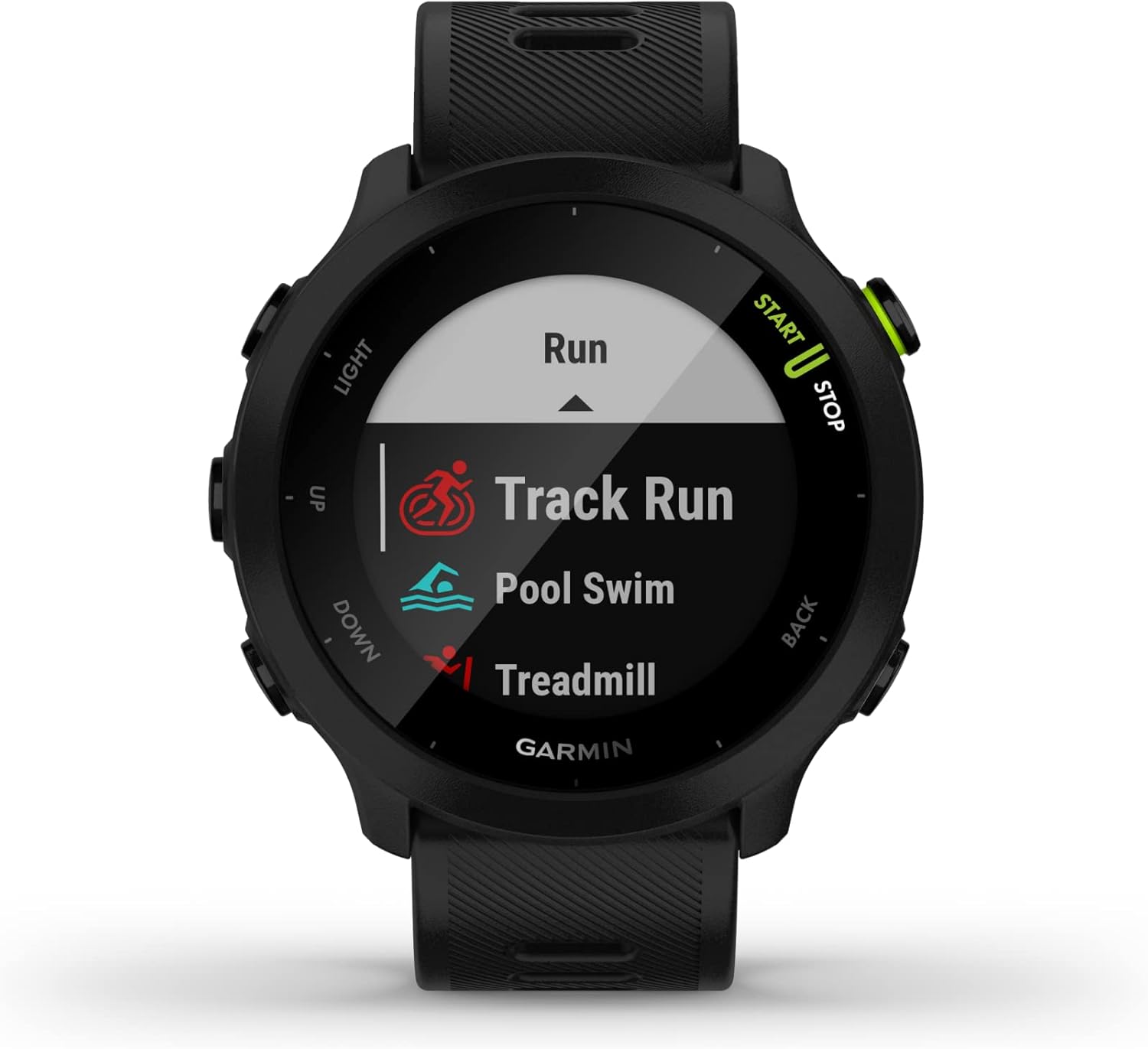 garmin forerunner 55 gps running smartwatch black