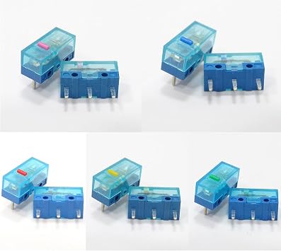 Original HUANO Mouse Micro Switch Blue Shell 70g 0.74N Micro Button for Gaming Mouse (4PC, 80 60 30 50 70 Million)
