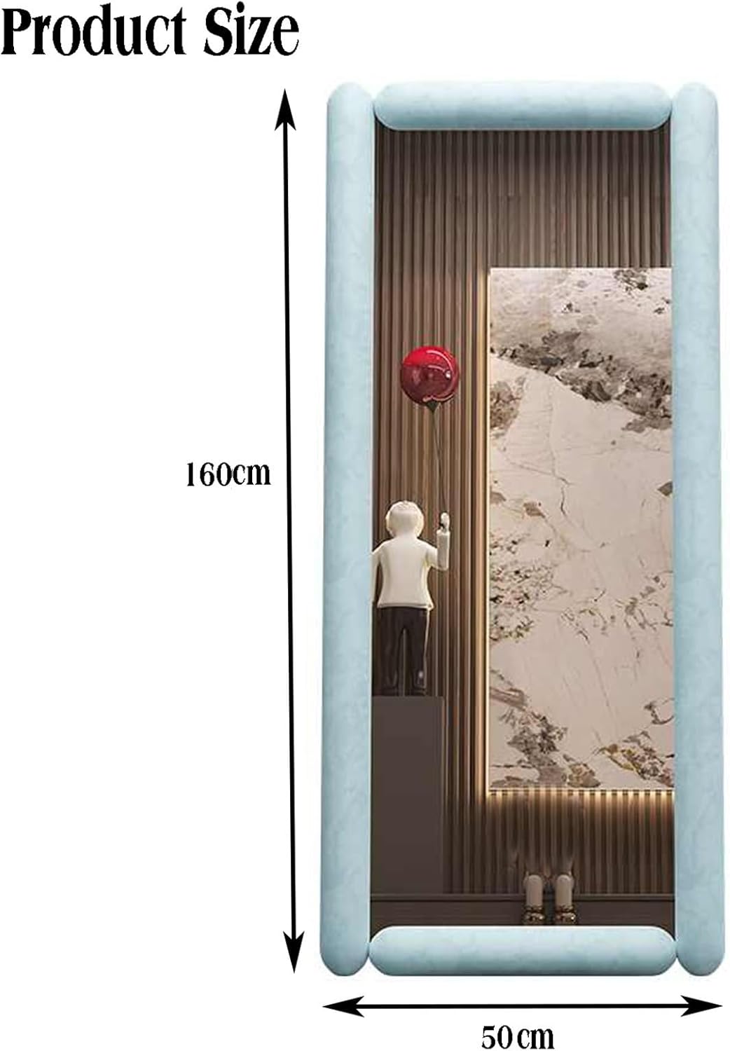 LILJETRÄD リリエトレード ミラー, ブラック, 30x115 cm - IKEA LYHXYLFT フルレングスミラー、ブラック長方形ミラー 、寝室